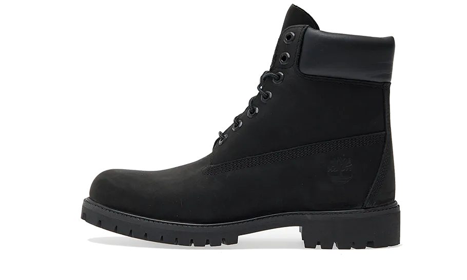 6" Premium Waterproof Boot Black Nubuck