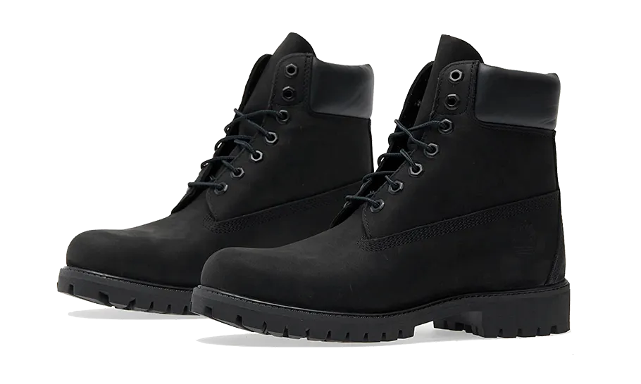 6" Premium Waterproof Boot Black Nubuck