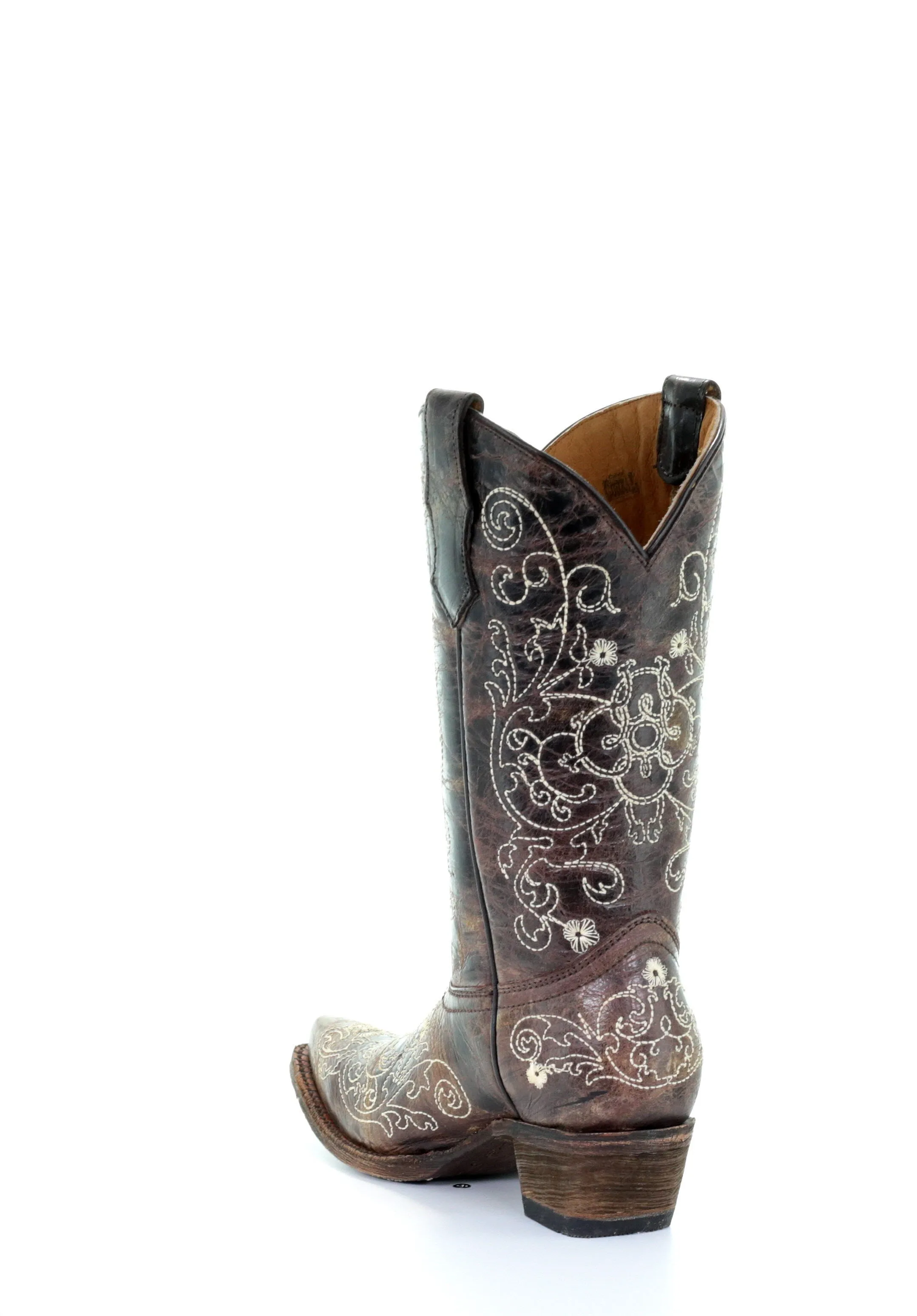 A1119--T BOOT CORRAL BLACK / BONE 02