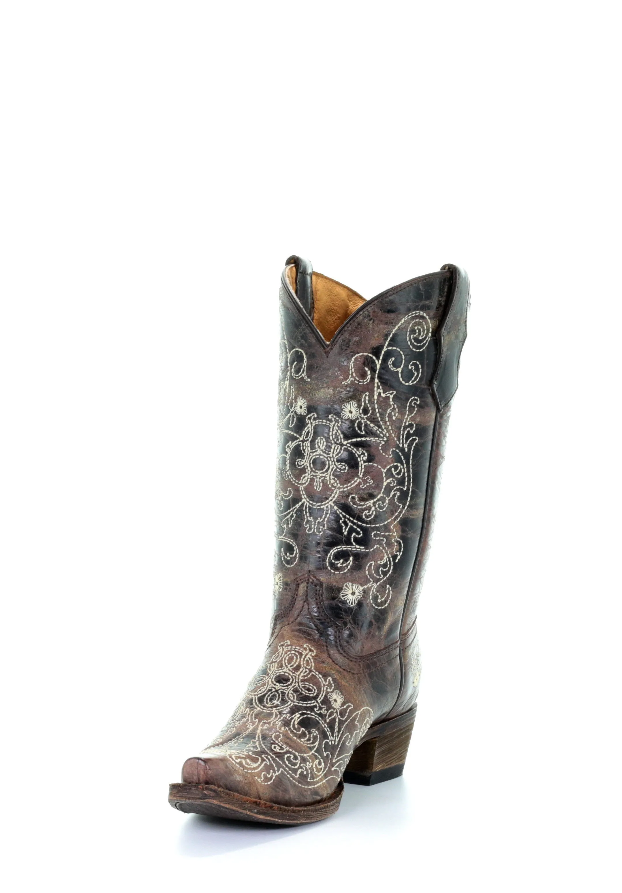 A1119--T BOOT CORRAL BLACK / BONE 02