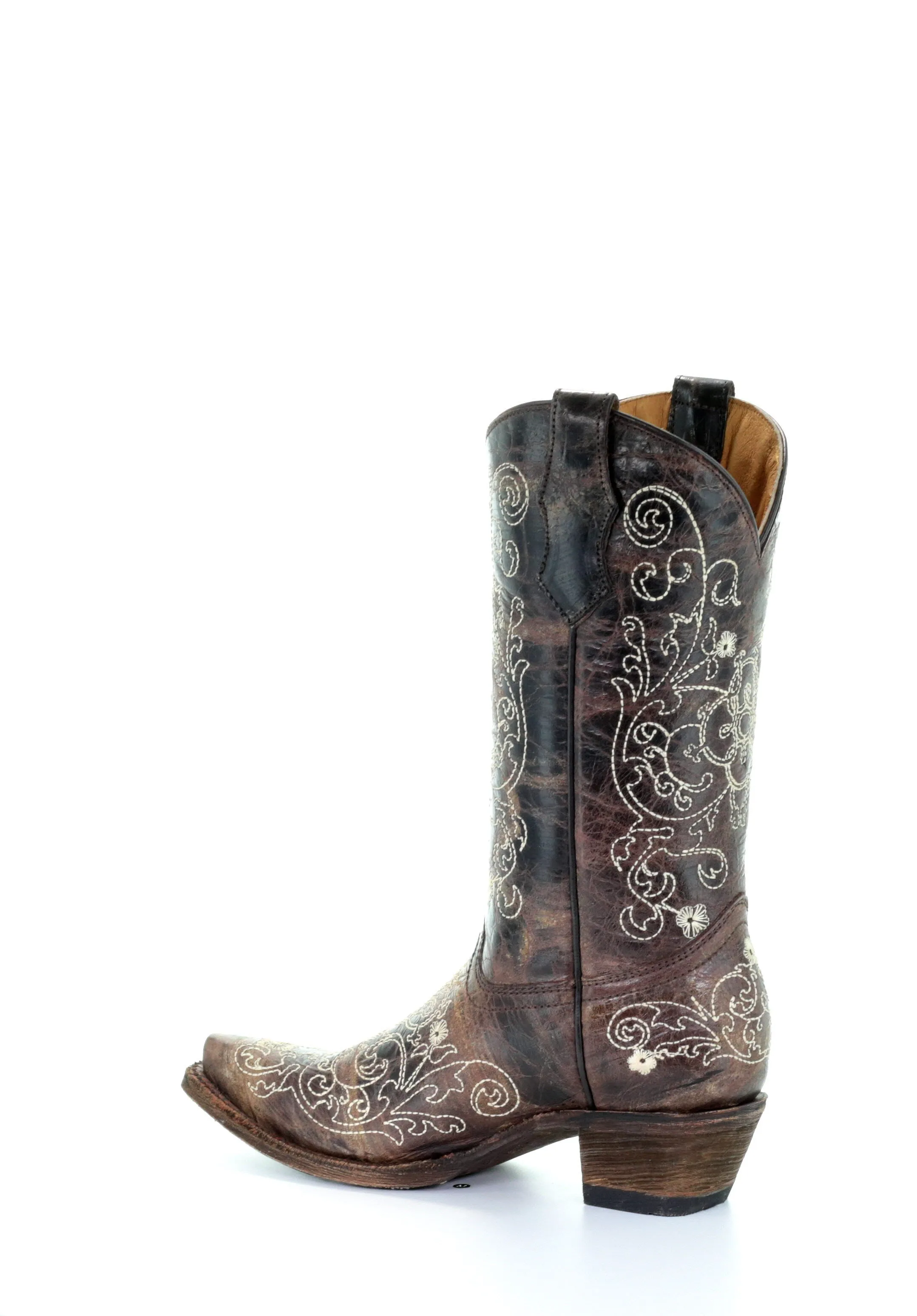 A1119--T BOOT CORRAL BLACK / BONE 02