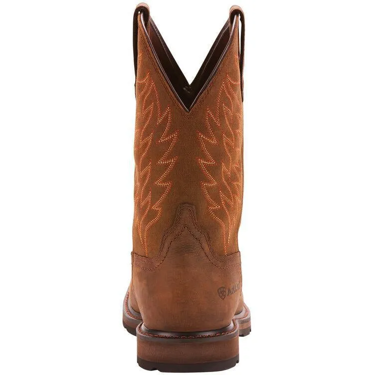 Ariat Men's Groundbreaker 10" Wide Sqr Western Work Boot- 10024984