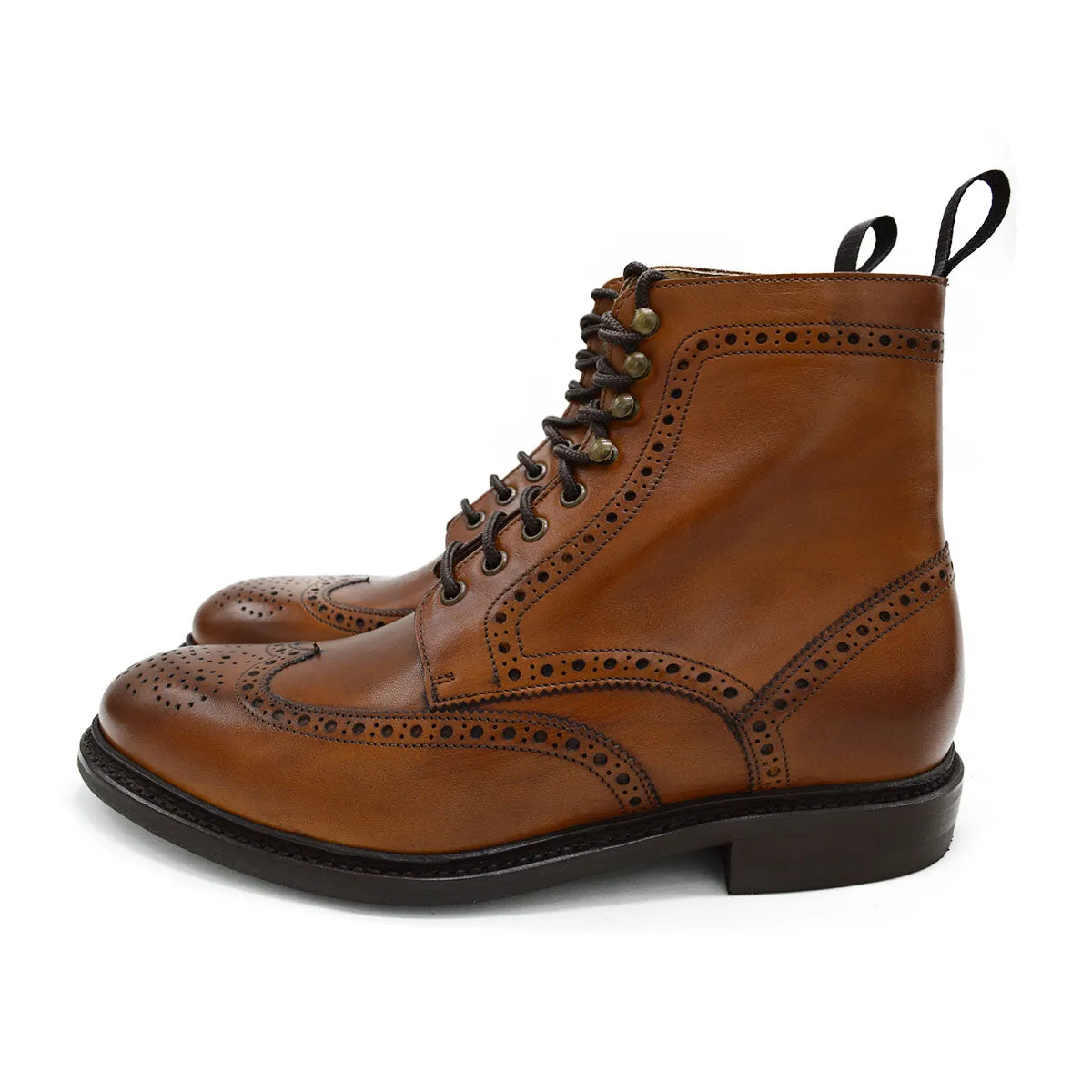 Berwick 1707 Brogue Boot (322) -Tan