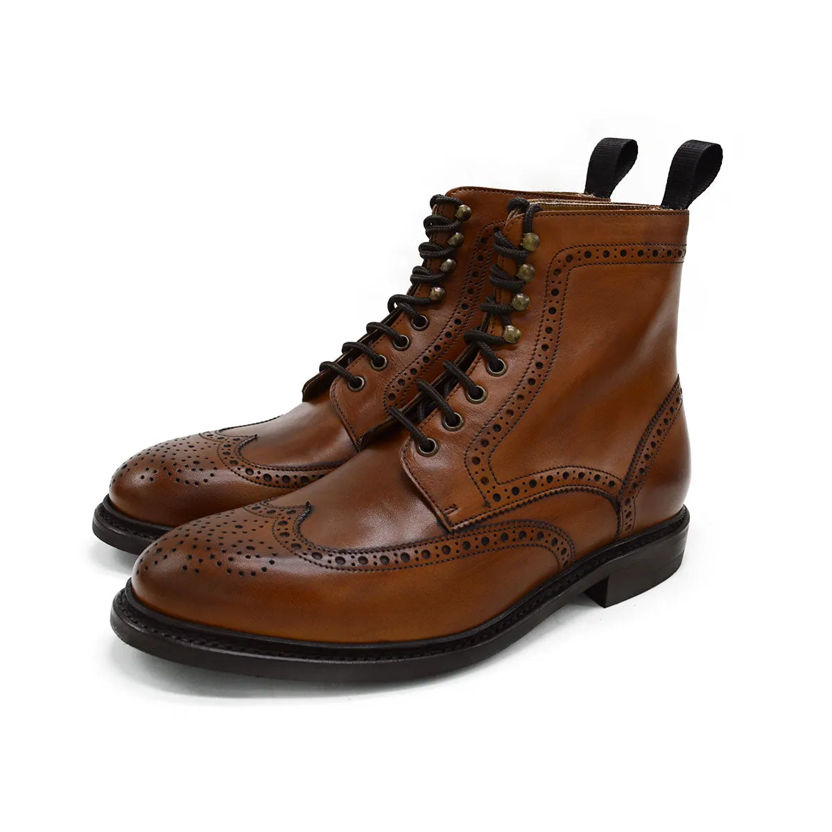 Berwick 1707 Brogue Boot (322) -Tan