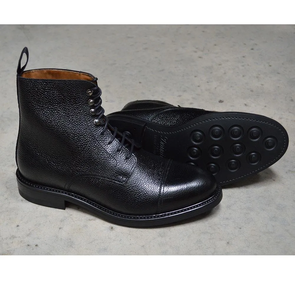 Berwick 1707 Grain Cap Toe Boot (321) - Black Grain