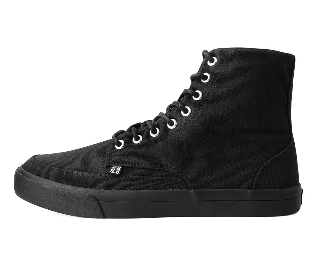 Black Canvas 8-Eye Sneaker Boot