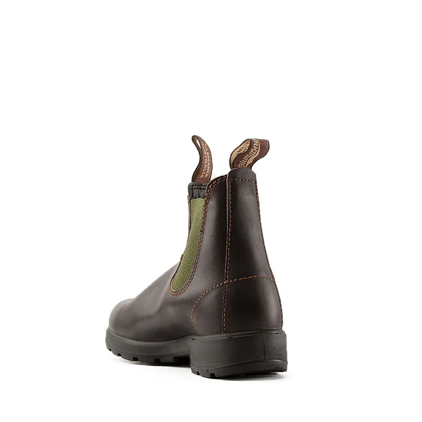 BLUNDSTONE BOOT 519 MARRONE ELASTICO VERDE