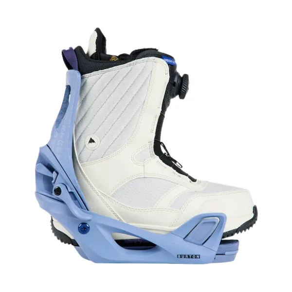 Burton 2024 Women's Step On Re:Flex Snowboard Bindings - Slate Blue/Logo