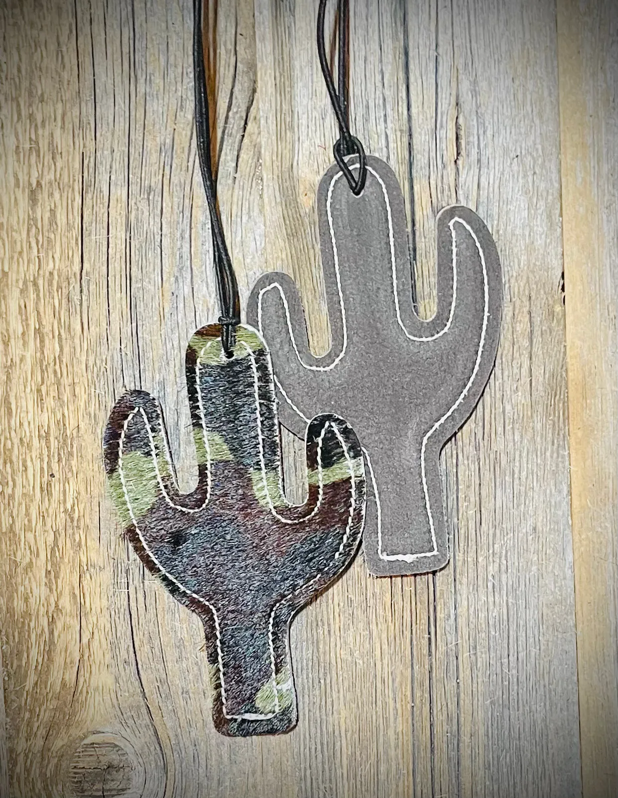 Camo Leather Car Freshner