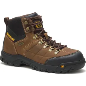 CAT Men's Threshold Waterproof Work Boot - Real Brown - P74128