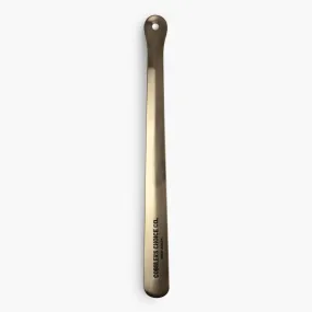 Cobbler's Choice 16 Metal Shoe Horn | Brushed Brass