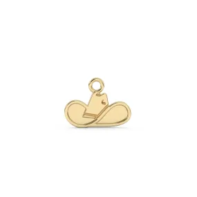 Cowboy Hat Charm | 10k Yellow Gold