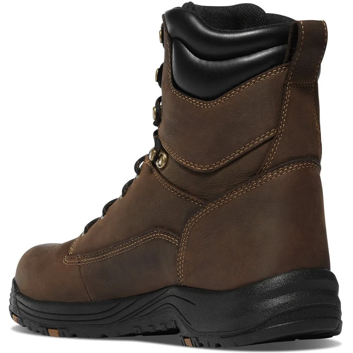 Danner Men's Caliper 8 Plain Toe WP 400G Slip Resist Work Boot -Brown- 19458