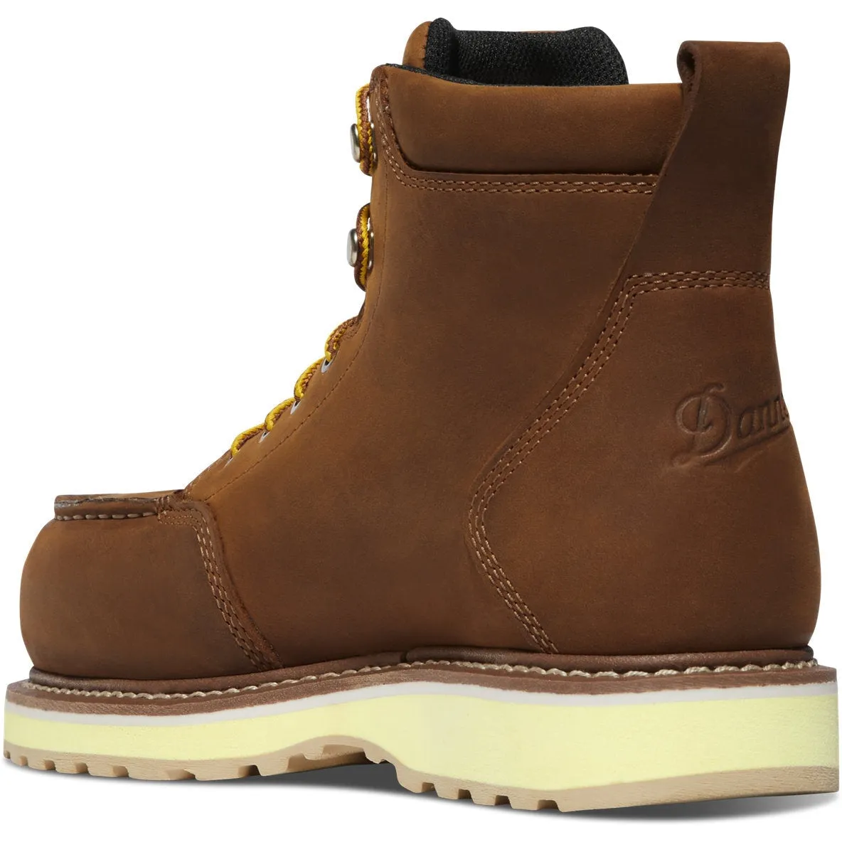 Danner Women's Cedar River 6 Plain Toe WP Work Boot -Brown- 14307