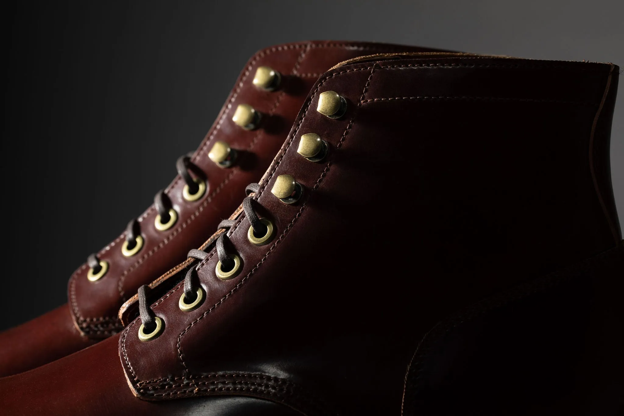 Garnet Diesel Boot in Premium Shell Cordovan Leather