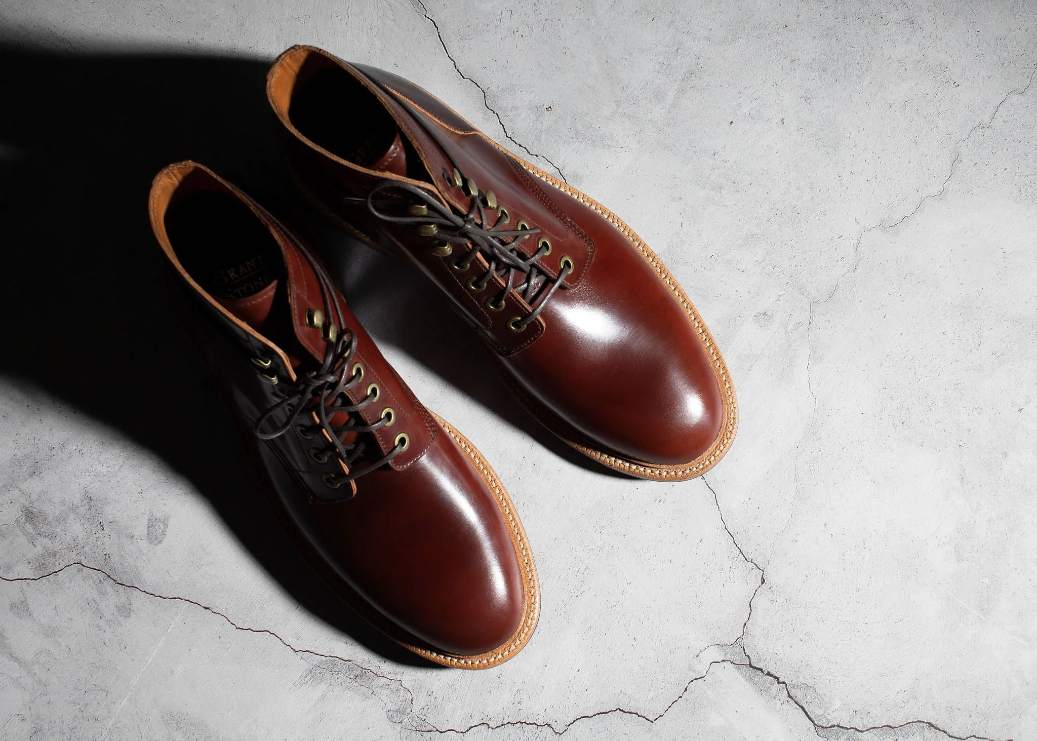 Garnet Diesel Boot in Premium Shell Cordovan Leather