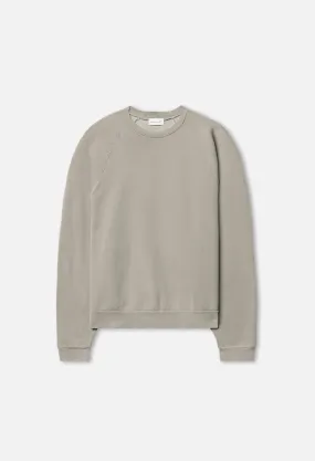 Folsom Cropped Raglan Crew / Mist