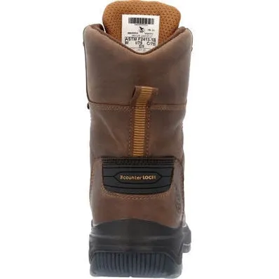 Georgia Men's Flxpoint Ultra 8" WP Comp Toe Work Boot -Brown- GB00554