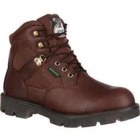 Georgia Men's Homeland 6" Waterproof Work Boot - Brown - G106