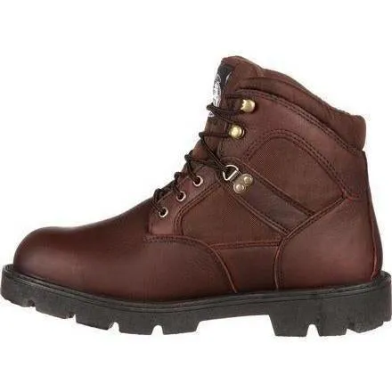 Georgia Men's Homeland 6" Waterproof Work Boot - Brown - G106