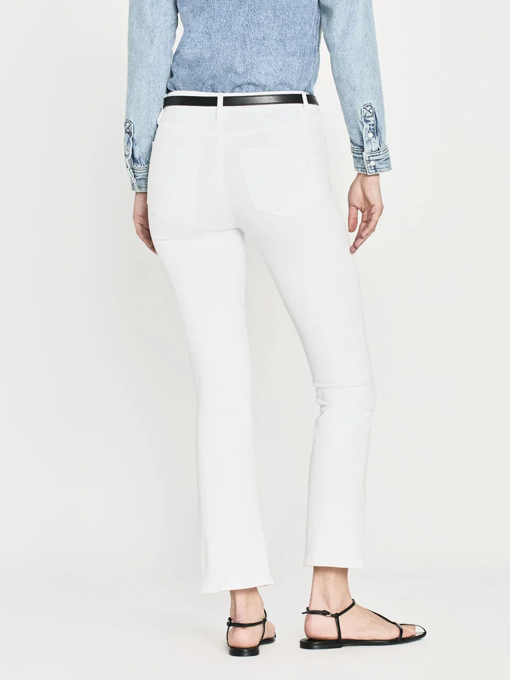 Le Crop Mini Boot -- Blanc