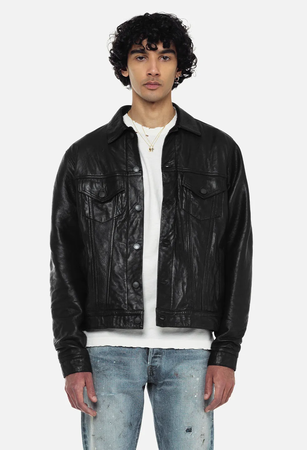 Leather Thumper Jacket Type III / Black