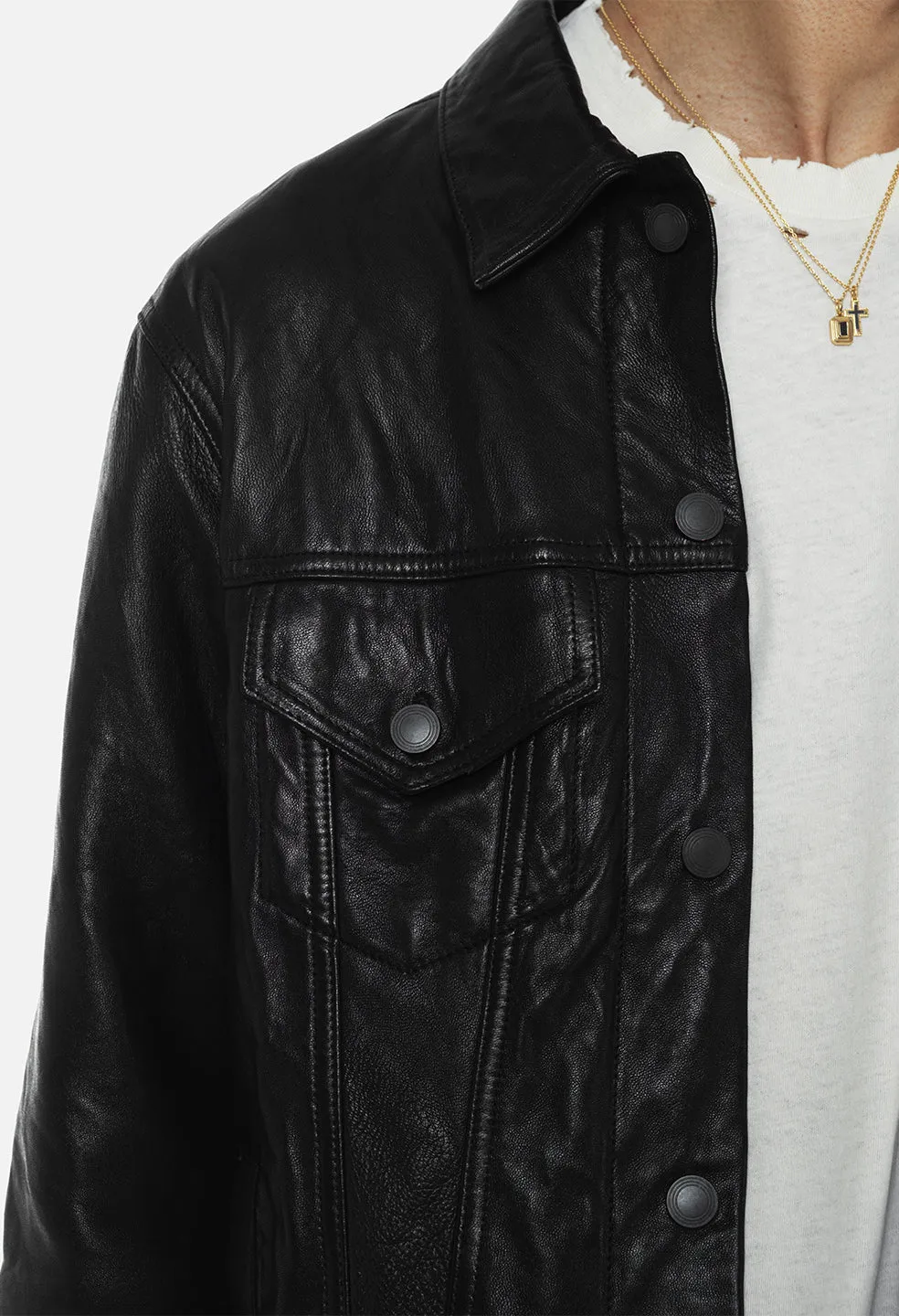 Leather Thumper Jacket Type III / Black