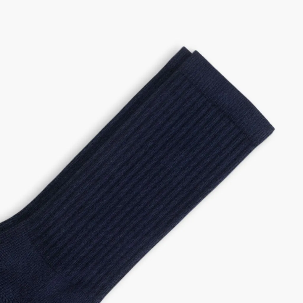 Men's Cotton Crew Sock | Navy