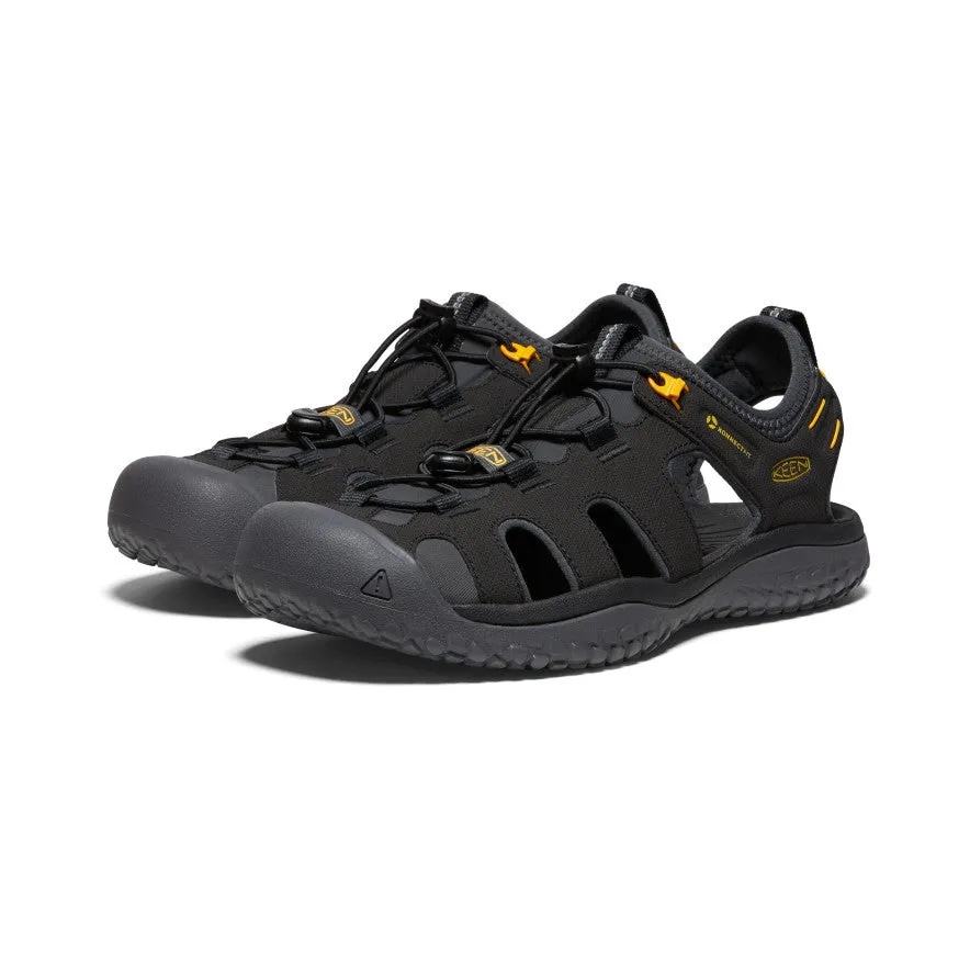 Men's SOLR Sandal  |  Black/Gold