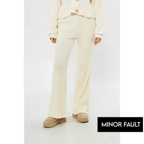 (Minor Fault) Lemon Ribbed Boot Cut Trouser