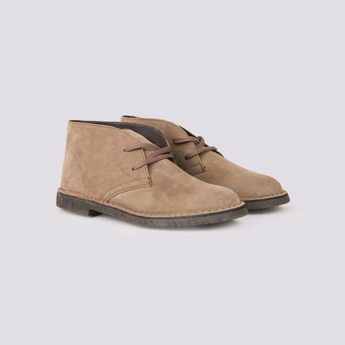 Polacchino Desert Boot in camoscio beige