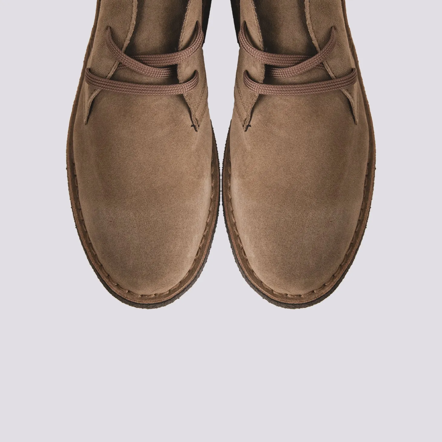 Polacchino Desert Boot in camoscio beige