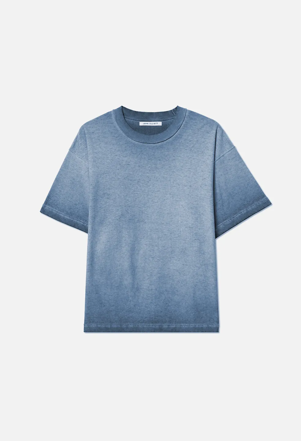 Reversed Cropped Tee / Oil Wash Navy