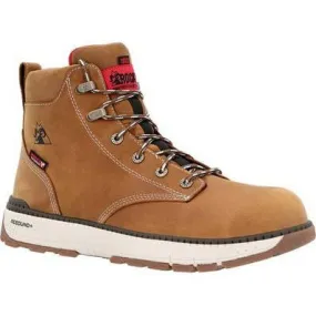 Rocky Men's Rebound 6 Comp Toe WP Wedge Work Boot -Brown- RKK0451