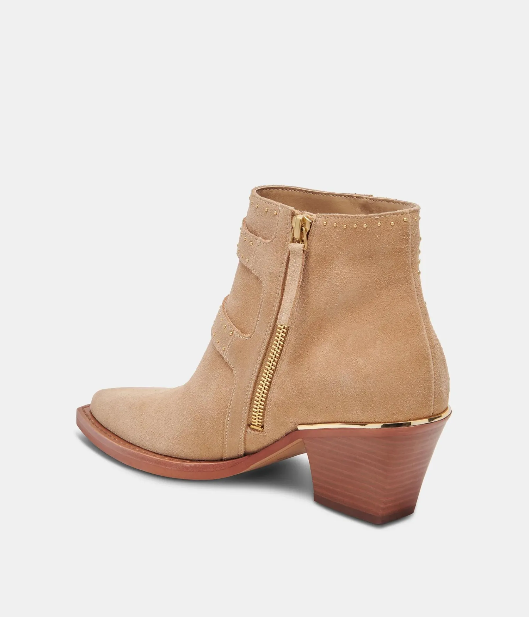 Ronnie Ankle Boot in Camel Suede