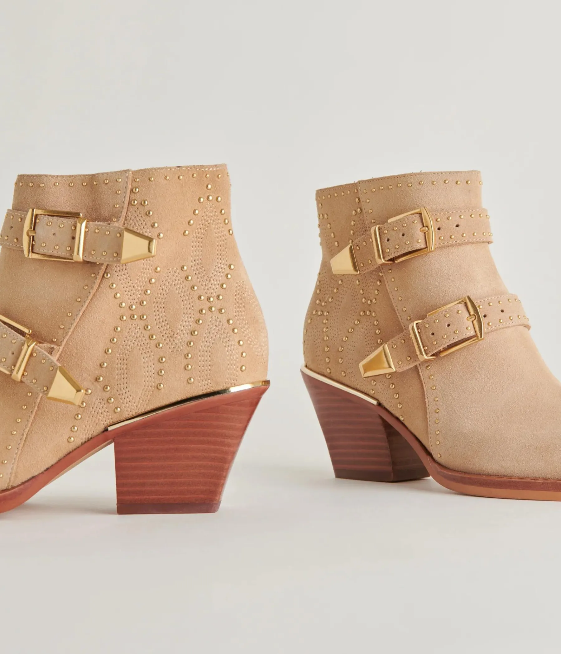 Ronnie Ankle Boot in Camel Suede