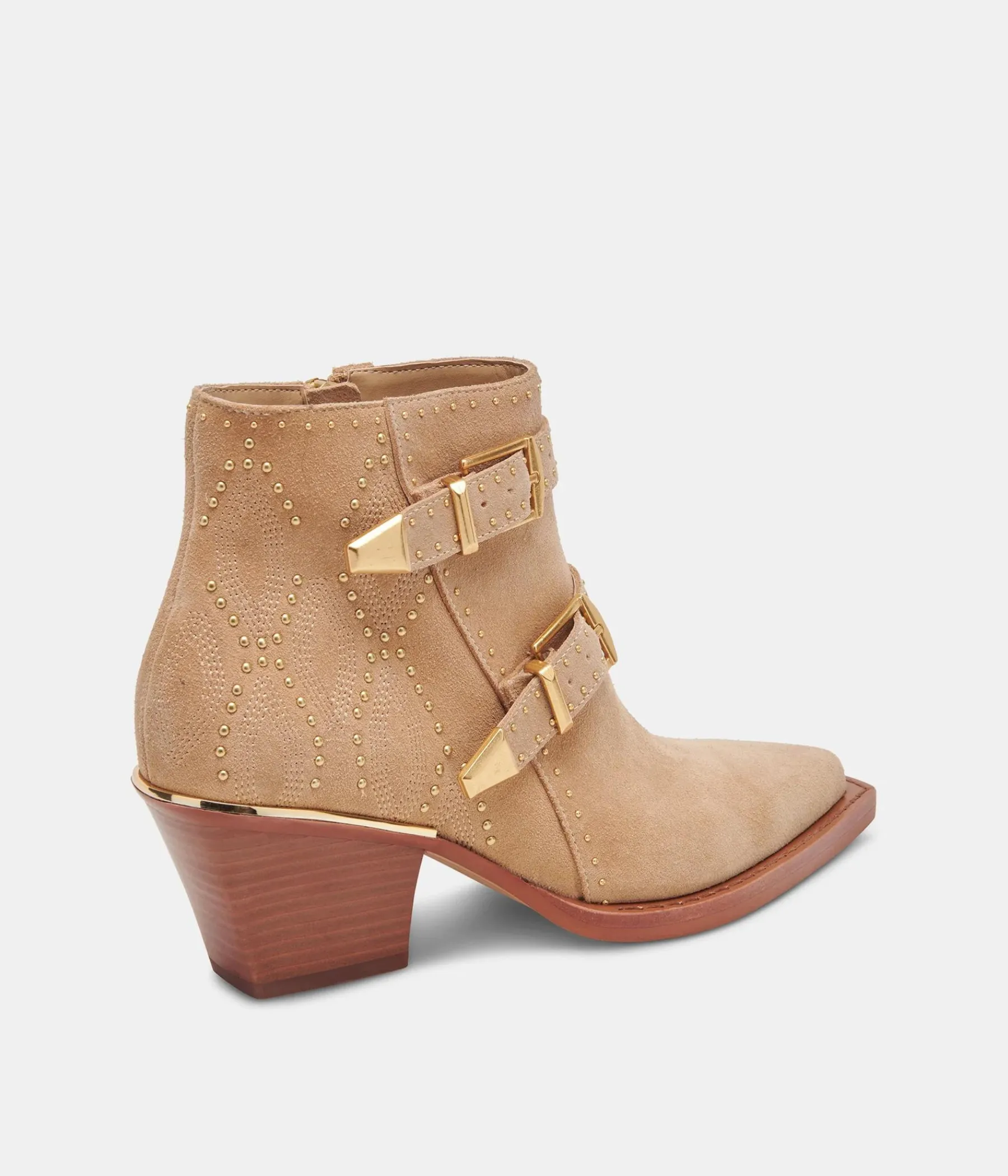 Ronnie Ankle Boot in Camel Suede