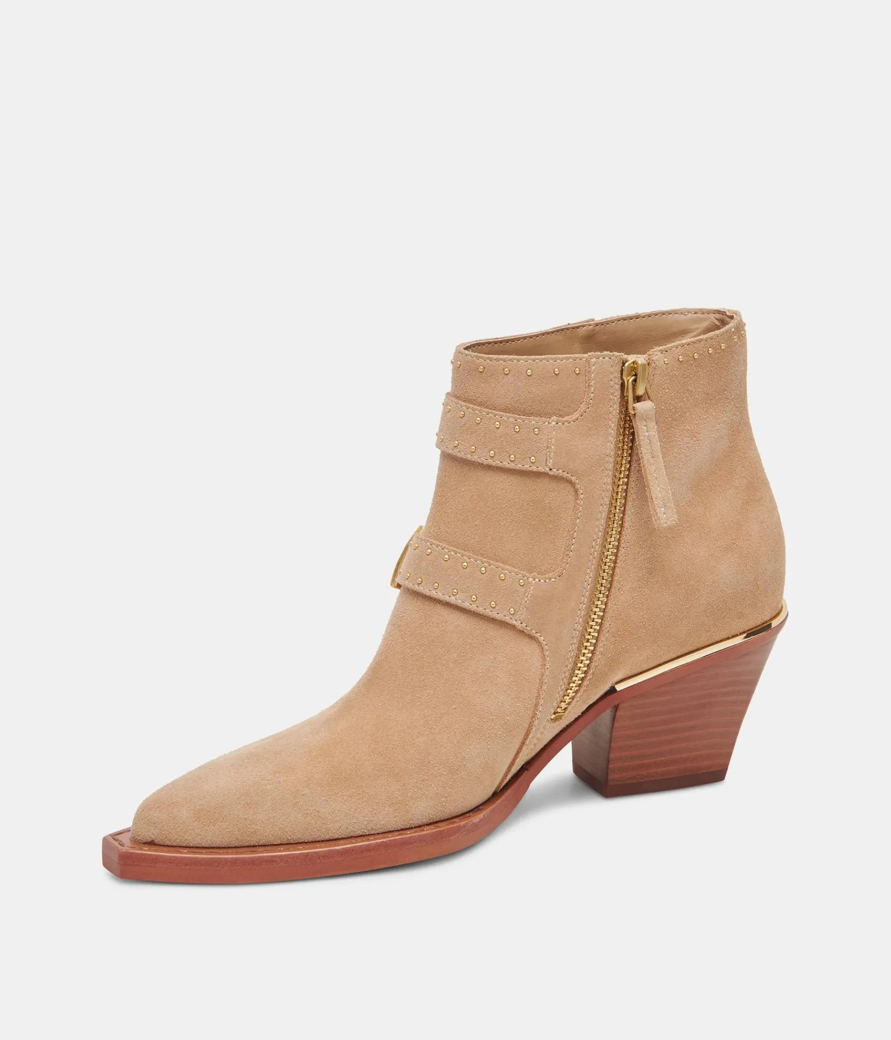 Ronnie Ankle Boot in Camel Suede