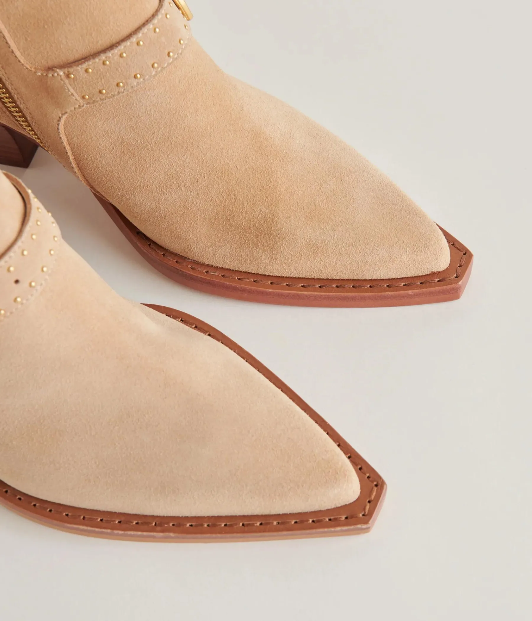 Ronnie Ankle Boot in Camel Suede