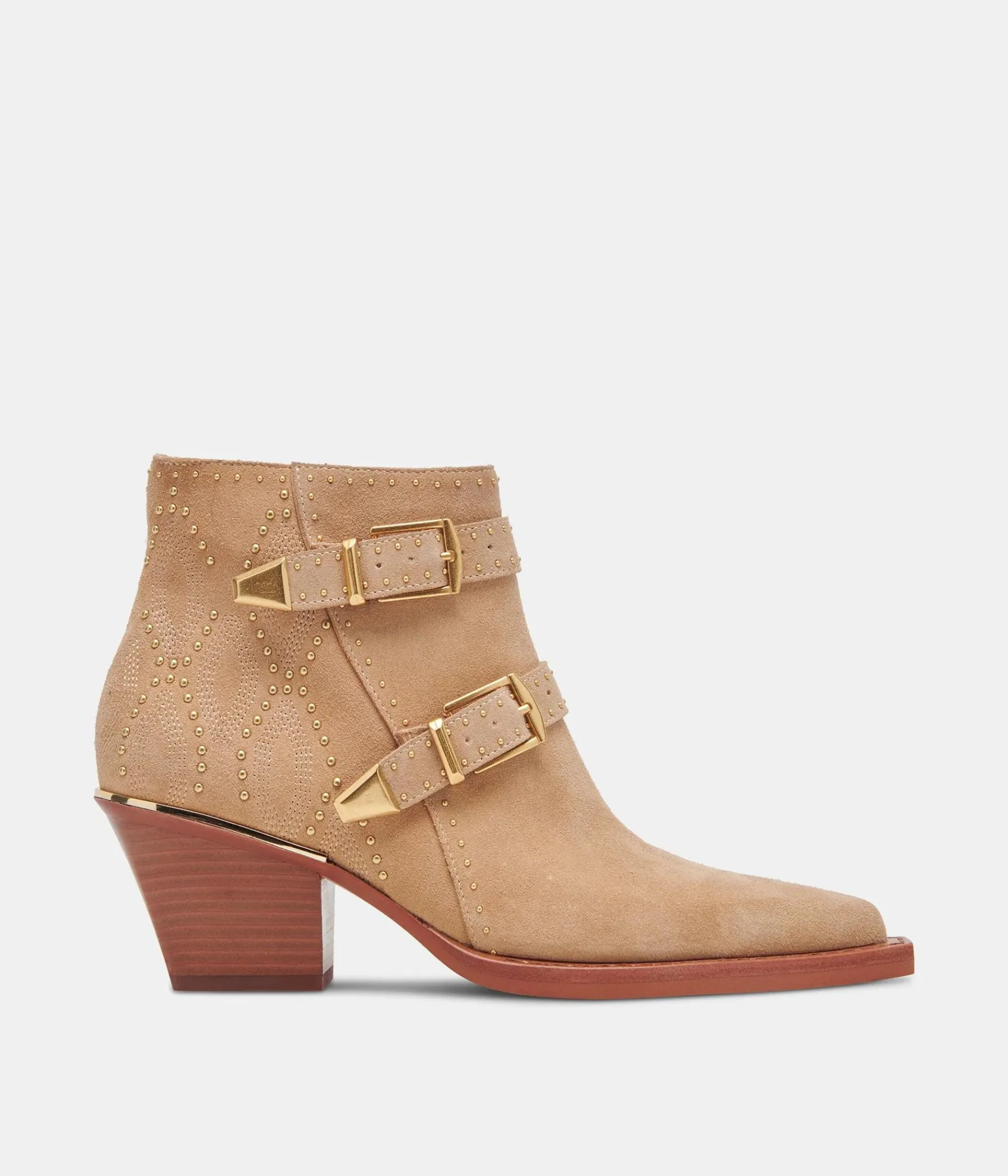 Ronnie Ankle Boot in Camel Suede