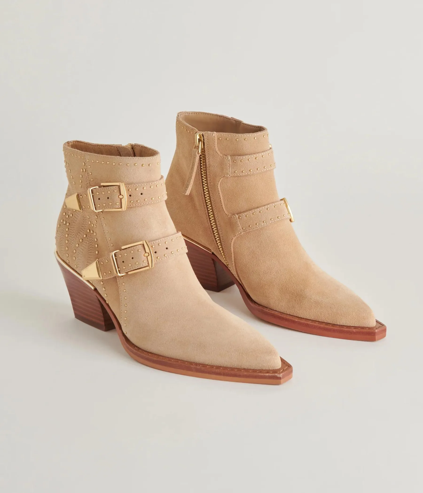 Ronnie Ankle Boot in Camel Suede