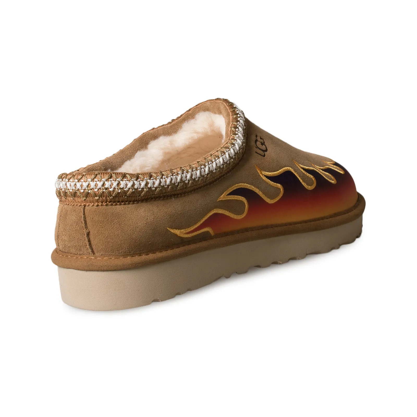 Mens Flame Chestnut UGG Tasman Slippers - Chestnut Brown