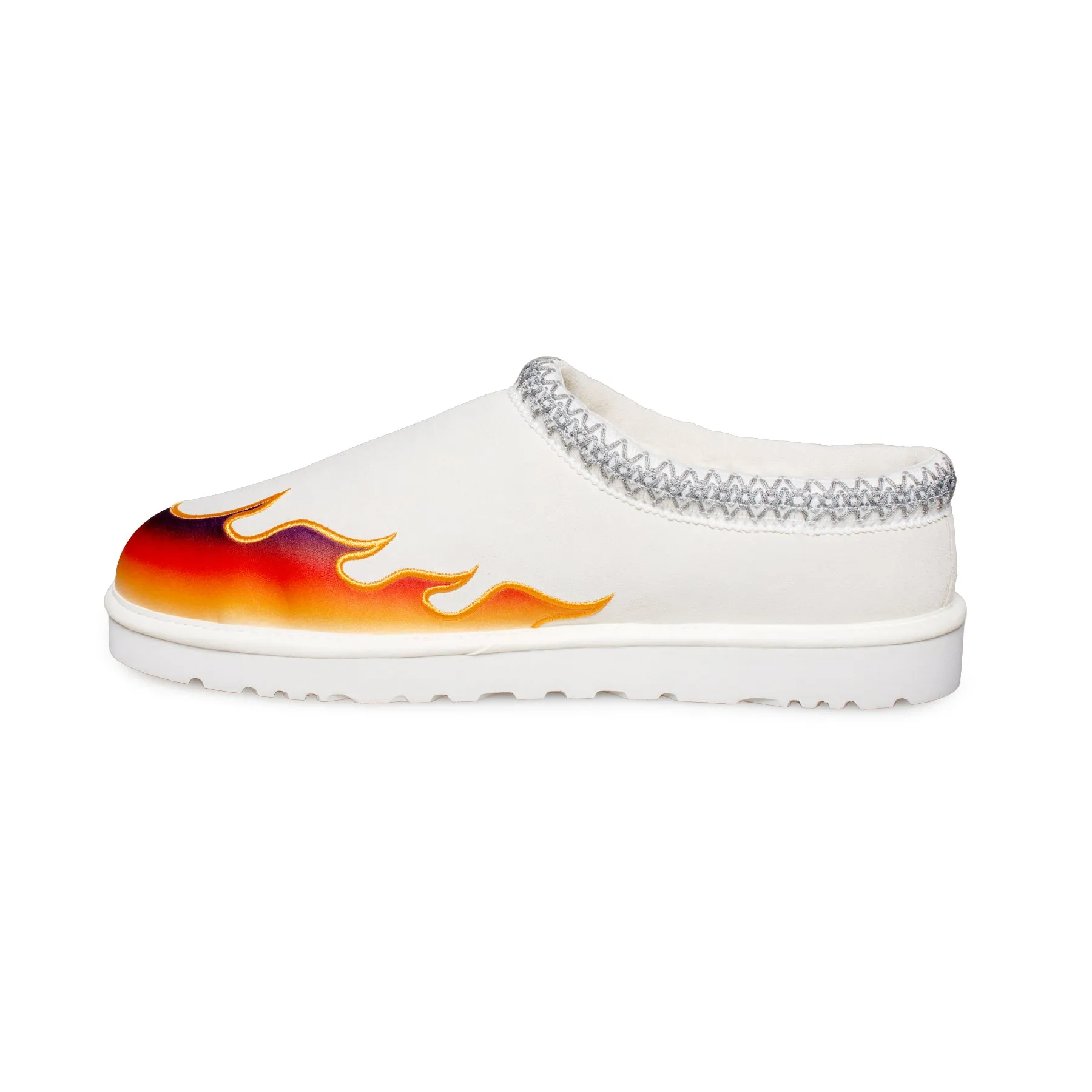 UGG Mens Tasman Flame Slippers in Classic White - Cozy & Stylish