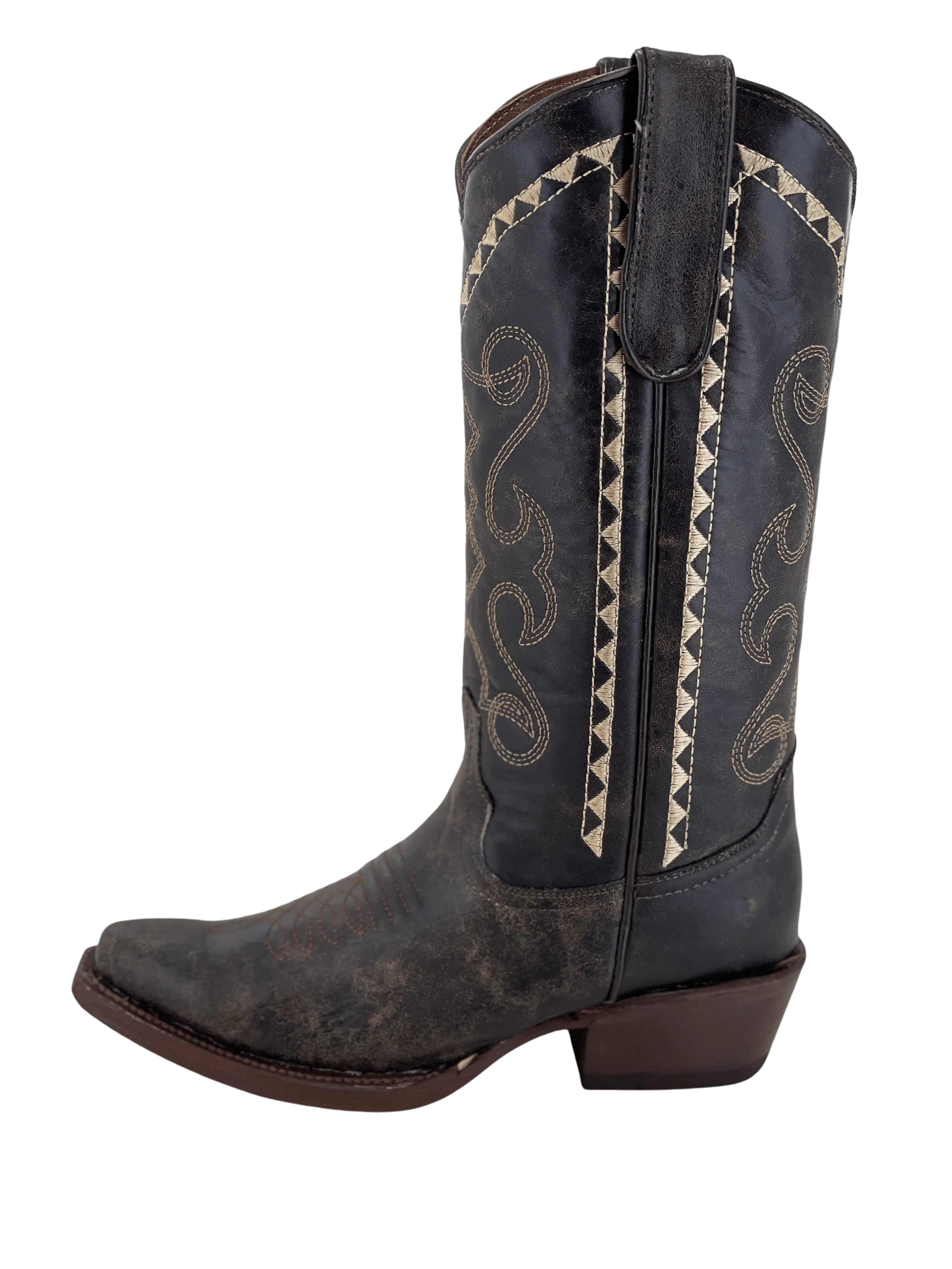 Women’s Brown Vintage Snip Toe Boot